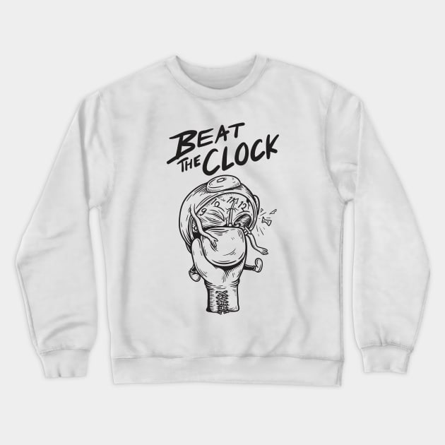 Beat the Clock Crewneck Sweatshirt by Digster